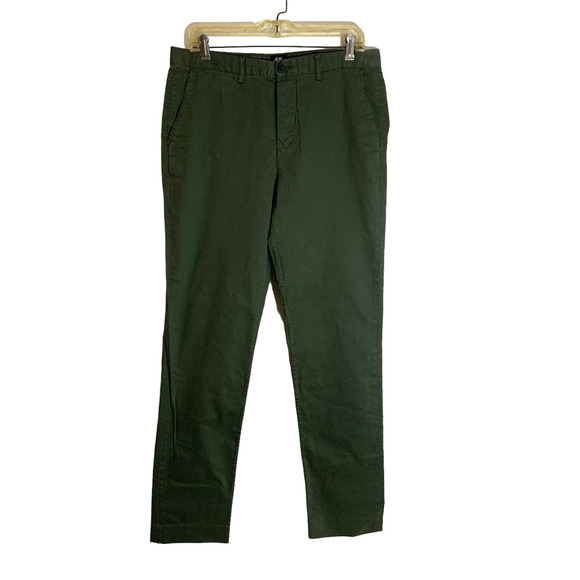 H&M Other - Men's H&M Slim Fit Chino Pants Olive Green Size 34R